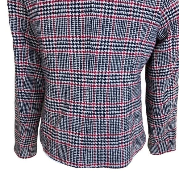 Appleseed’s Vintage Wool Blazer Buttonfront Houndstooth Jacket Classic Tailored - Picture 10 of 16